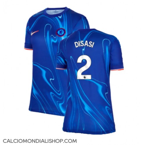 Maglie da calcio Chelsea Axel Disasi #2 Prima Maglia Femminile 2024-25 Manica Corta